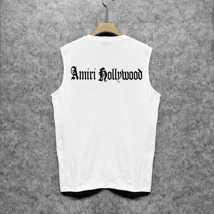 Amiri tank top sanskrit printing