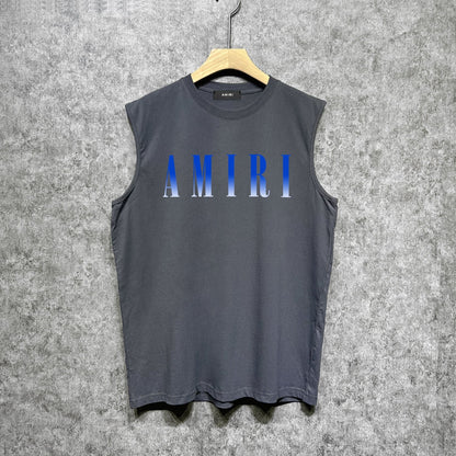 Amiri tank top gradient simple letter printing