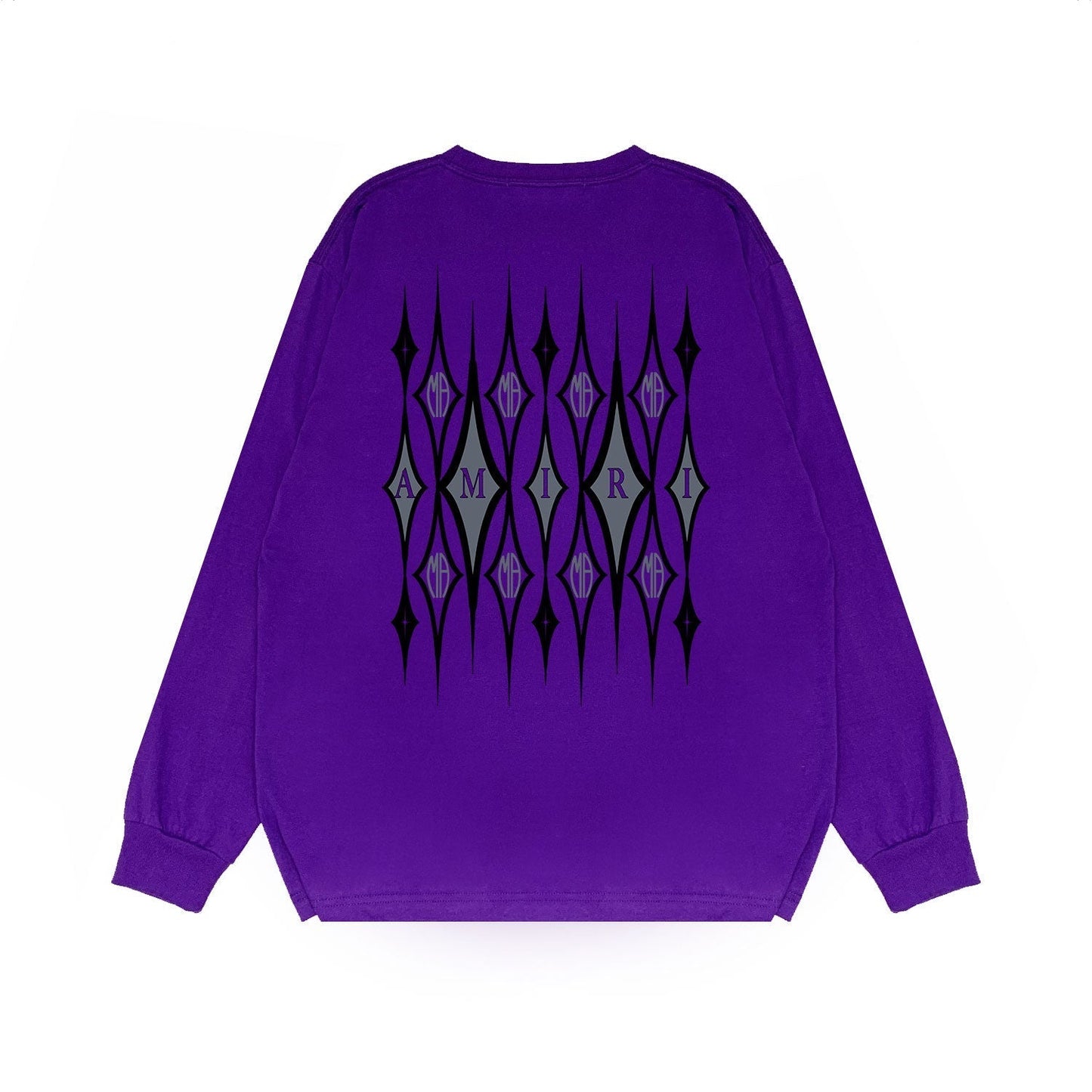 Amiri Long Sleeved Shirt Printed Trendy Pure Cotton