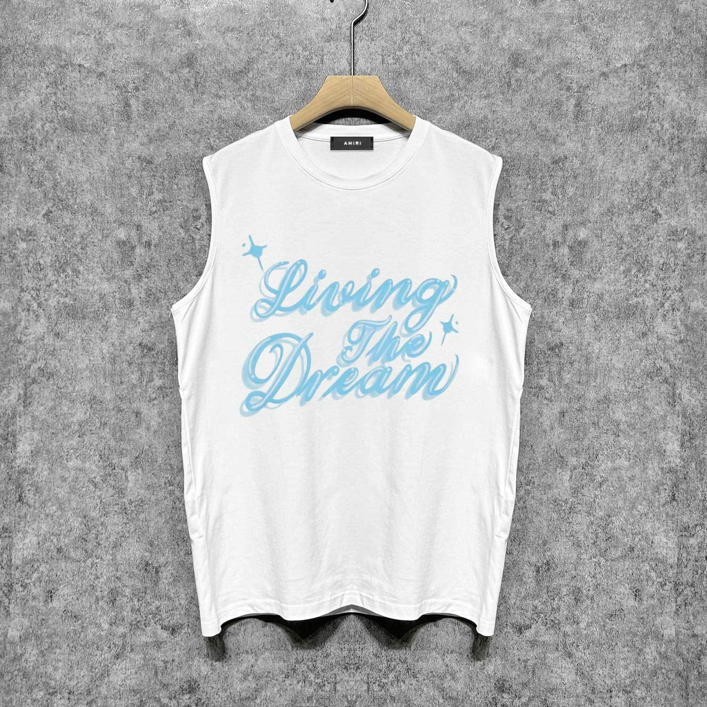 Amiri tank top cloud letterprinting