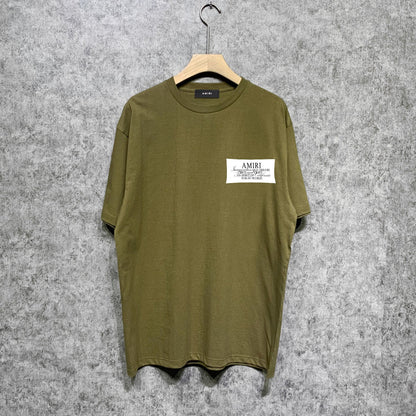 Amiri t shirts hollywood artistic font print short sleeve tee