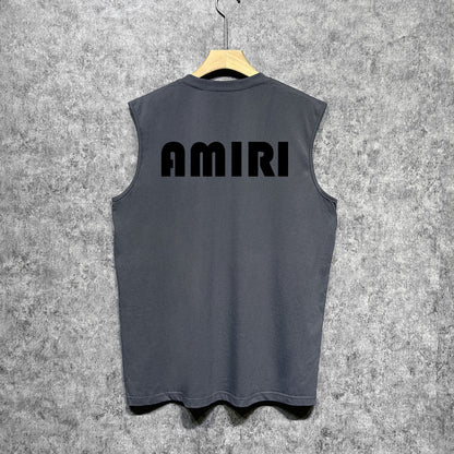 Amiri tank top cashew flower large simple logo printing